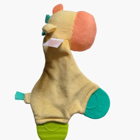 Bright Starts Plush Teether Giraffe Crinkle Lovey Sensory - Picture 3 of 4